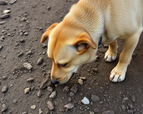 Smelling Ground Png Image Of A Dog