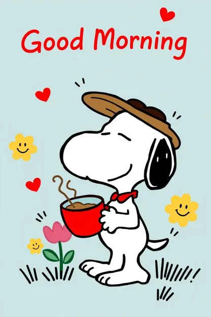 Snoopy's Good Morning Images for a Beautiful Day