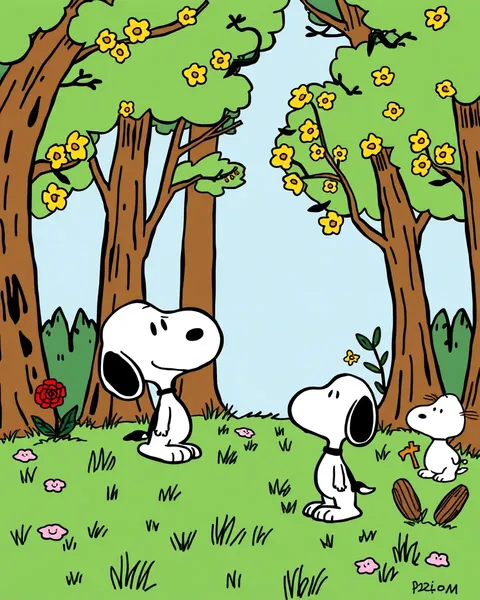 Snoopy Cartoon Images Feature His Friendship with Charlie Brown