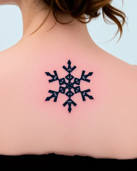 Snowflake Tattoo Designs for Men and Women