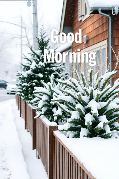 Snowy Good Morning Images: Snowy Good Morning Images Summary