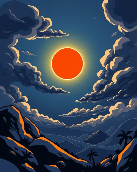 Solar Eclipse Cartoon Images for Kids Entertainment