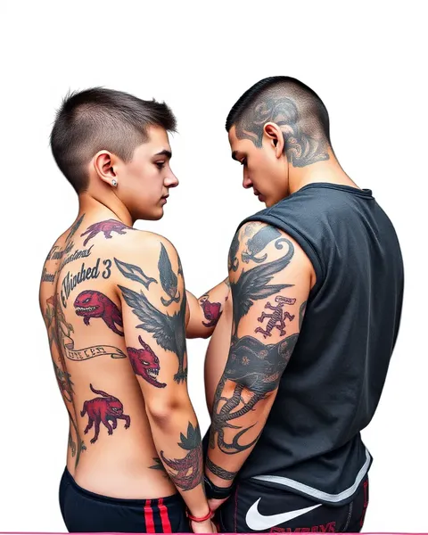 Sons' Tattoos from Dad's Enduring Love