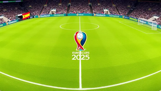 Spanish Flag in Euro 2025 Competition