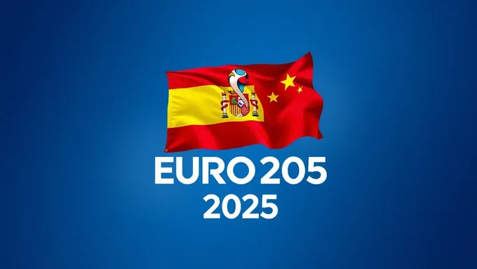 Spanish Flag in Euro 2025 Competition