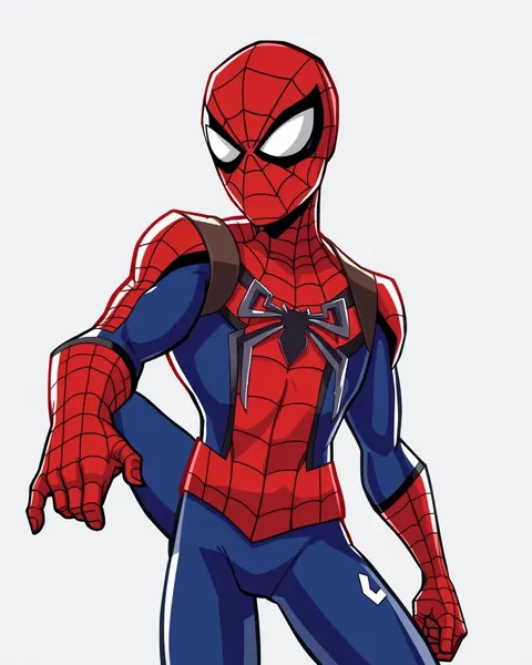 Spiderman Cartoon Images in Colorful Style