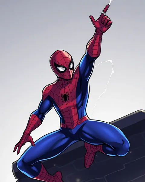 Spiderman Cartoon Images with Superhero Logo