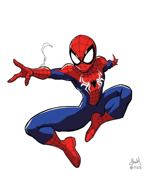 Spiderman Images Cartoon: Cartoonish Web-Slinging Hero