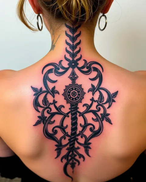 Spine Tattoos for Women with Personal Symbolism