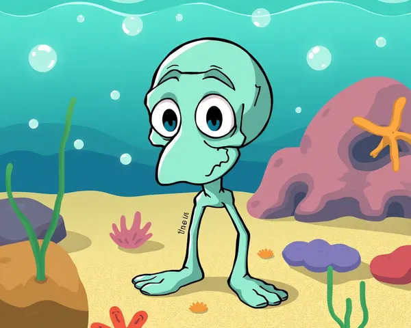 Squidward PNG Appears Multiple Times Here Again