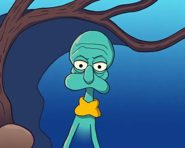 Squidward PNG Repeated Multiple Times Again