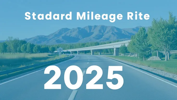 Standard Mileage Rate 2025 Remains Same