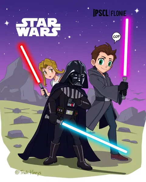 Star Wars Cartoon Images: Animated Adventures in Space