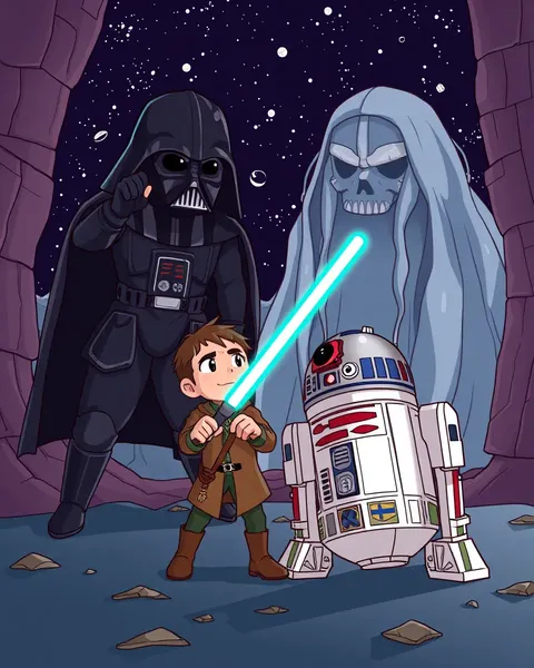 Star Wars Images in Cartoon Style