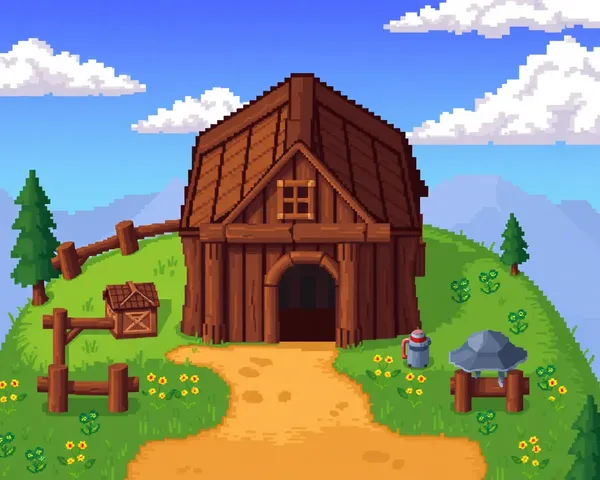 Stardew Valley Barn PNG File For Customization