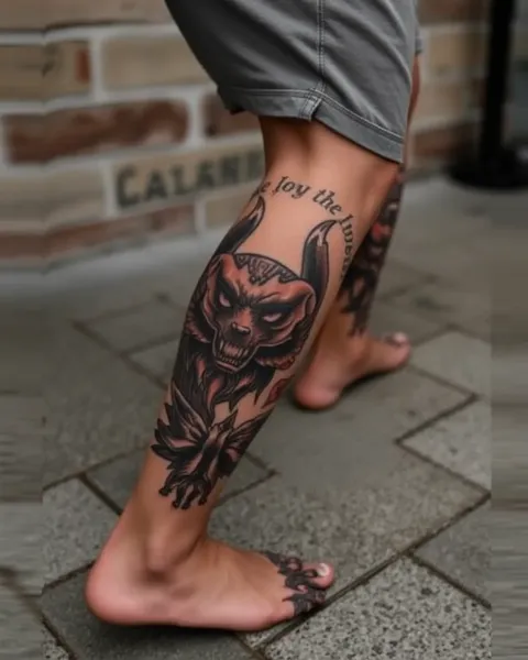 Stylish Leg Tattoo Designs for Guys to Impress