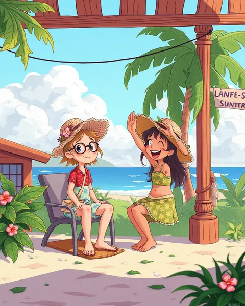 Summer Cartoon Pictures in Season