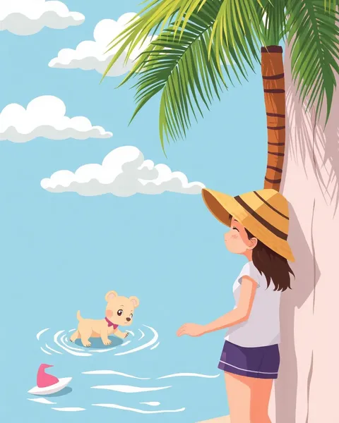 Summer Images Cartoon for Kids and Relaxation Time