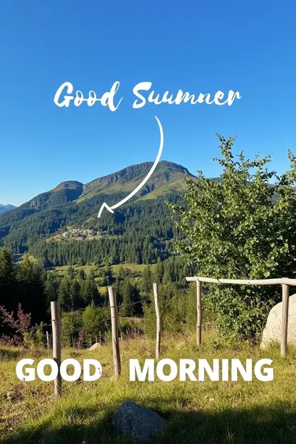 Summer Morning Images with Good Morning Wishes