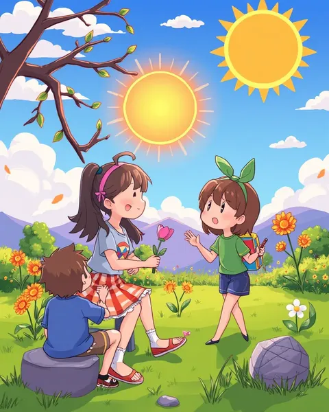 Summer Season Cartoon Images Collection