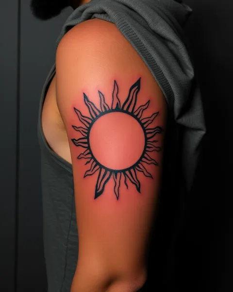 Sun Tattoos for Guys: A Bold and Beautiful