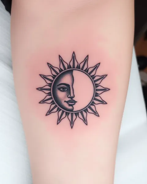 Sun and Moon Tattoo Meaning and Astrological Significance