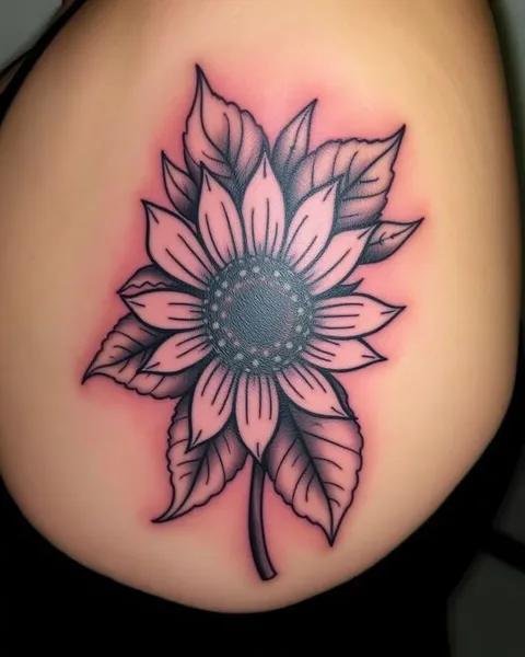 Sunflower Tattoo Designs with Meaningful Symbolism