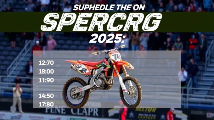 Supercross TV Schedule for 2025 Released