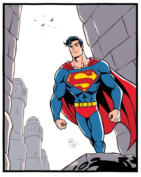 Superman Cartoon Image: Legendary DC Comics Icon