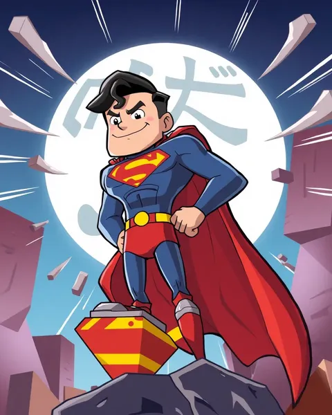 Superman Cartoon Image: Legendary DC Comics Visual