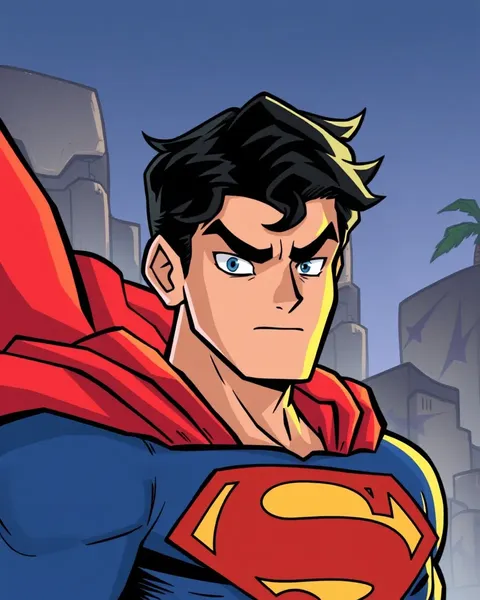 Superman Cartoon Images from 80s and 90s TV