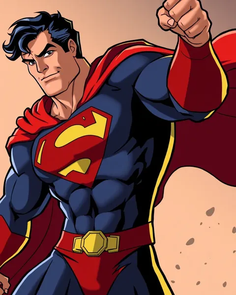 Superman Cartoon Images from DC Comics Universe