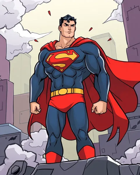 Superman Cartoon Images in Animated Format