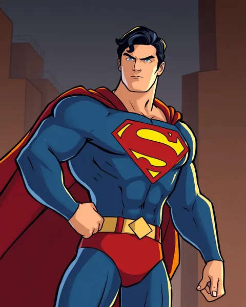 Superman Cartoon Photo Showcased Publicly