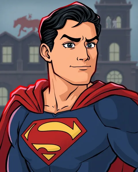 Superman Cartoon Photos Feature Classic Comic Book Scenes