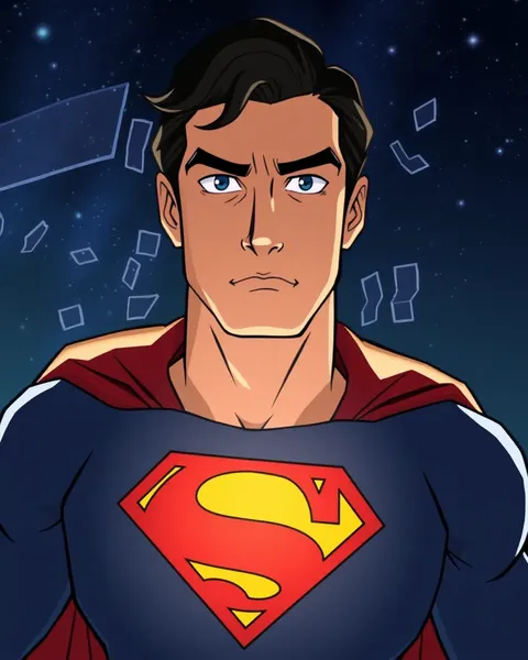 Superman Cartoon Photos Highlighting Superman's Heroic Feats