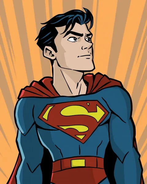 Superman Cartoon Pictures for Children's Delight