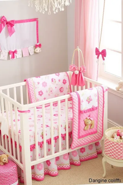 Sweet Crib Bedding Set for Baby Girl