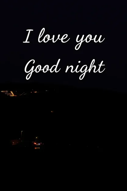 Sweet Good Night Images with I Love You