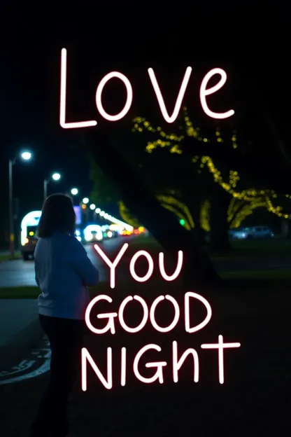 Sweet Goodnight Image with Love You Message