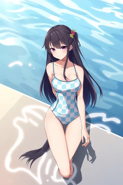 Swim Suit Girl AI Anime Character Design