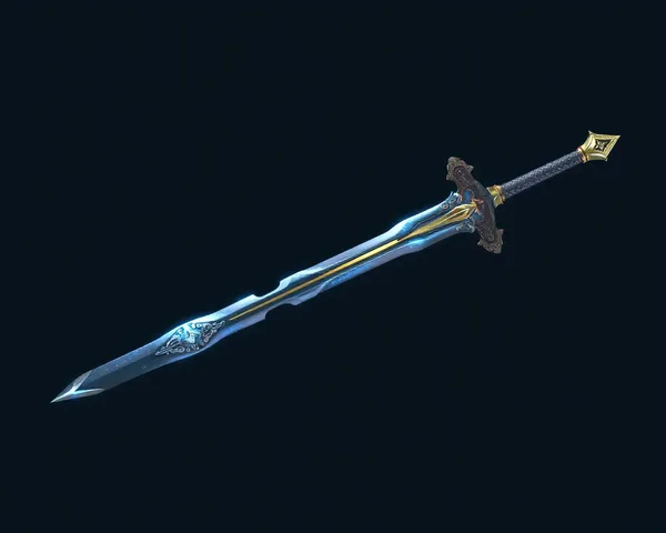 Sword PNG Rendered Transparent Background Example