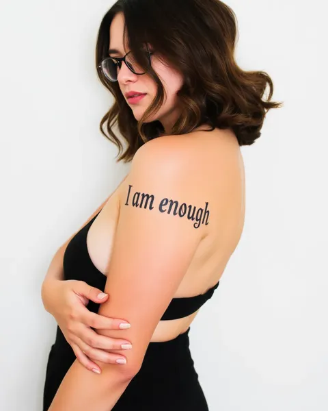 Symbol of Self Love - I Am Enough Tattoo