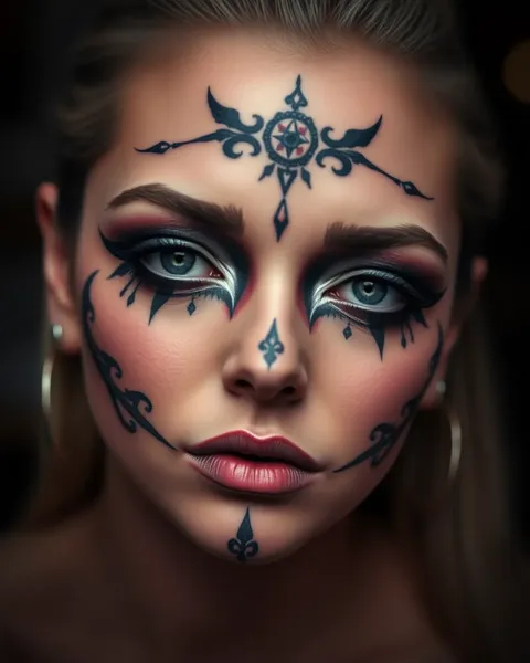 Symbolic Face Tattoo Ideas for Personal Meaning