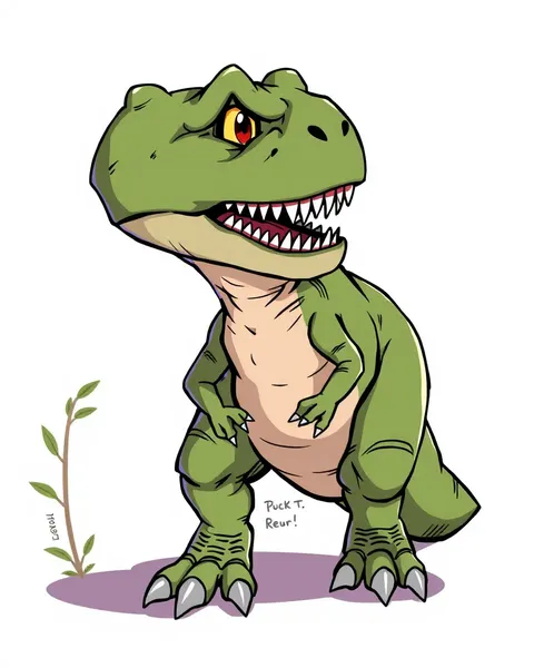 T-Rex Cartoon Images for Cartoon Lovers