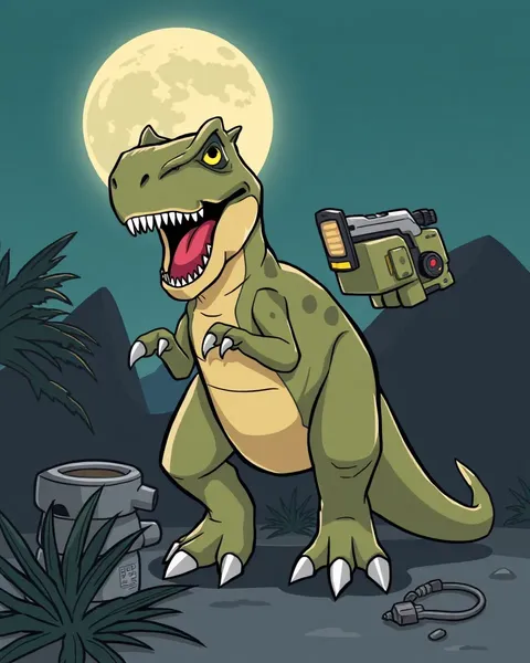 T-Rex Cartoon Images for Young Children