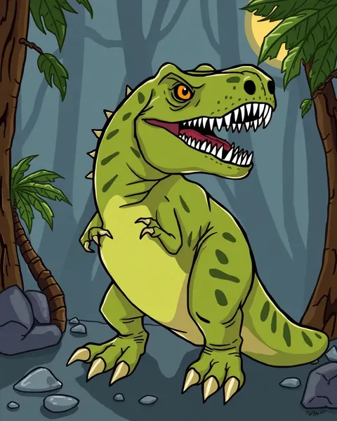 T Rex Image Cartoon: A Prehistoric Marvel