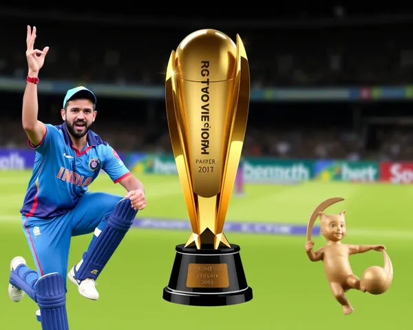 T20 World Cup Trophy PNG Illustration