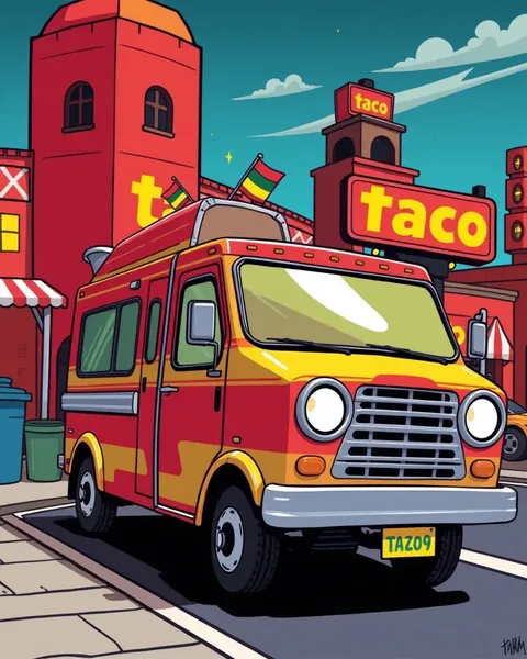 Taco Truck Cartoon Images for Kids' Entertainment