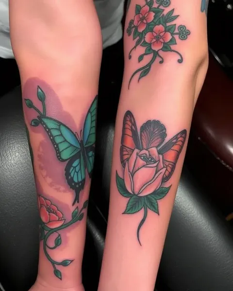 Tattoo Artistry with Vibrant Colored Designs